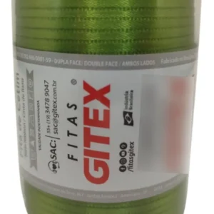 Fitas Cetim Gitex Rolo De 100 Metros - N0 - Largura 4mm Cor 127 - Verde Musgo Lisa