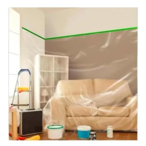 Lona Protetora Com Fita Adesiva Reforma Construção Pintura