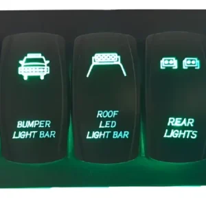 Painel Elétrico Com Usb 4 Botões Led Carro Caminhão Jipe Vd