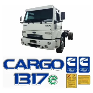 Kit Adesivo Compatível Ford Cargo 1317 E 1317e Emblema Kit23