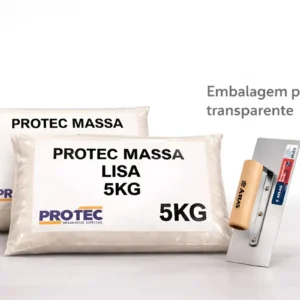 Kit C/ 2 Massa Lisa Branca 5kg Alta Aderência Umidade Protec
