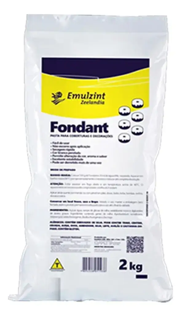 Fondant Pasta Para Coberturas 2 Kg Pães Doces Confeitaria
