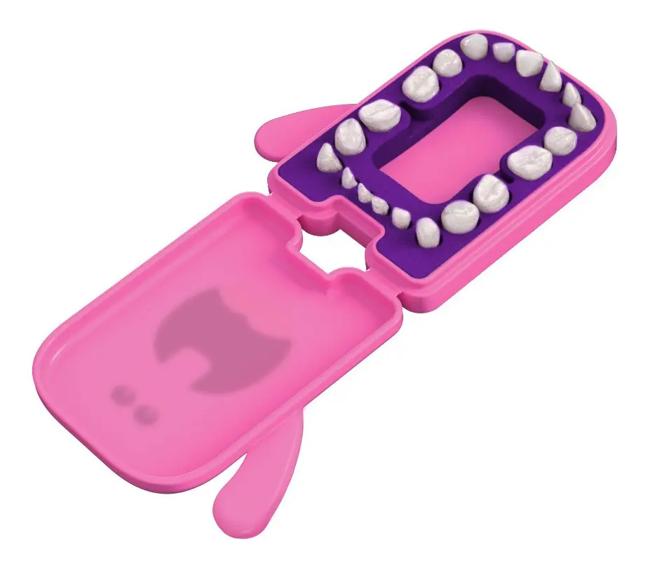 Porta Dentes Infantil Caixinha Dente De Leite Rosa Angie ® - Imagem 2