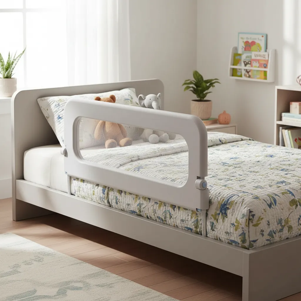 Grade Para Cama De Protecao Cama Luxo Alta Idoso Crianças - Imagem 2