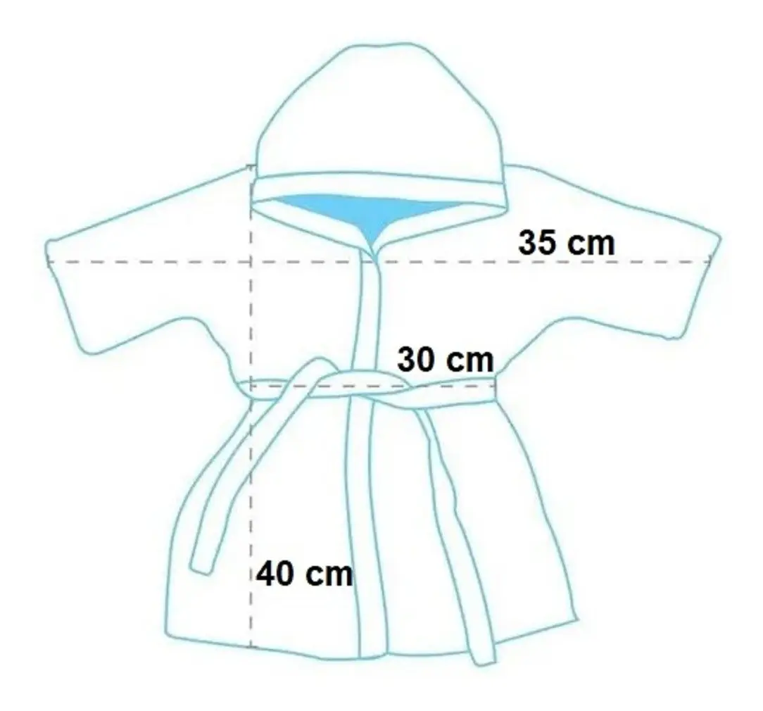 Roupão De Banho Bebê Infantil Menina Com Capuz Oferta Rn - Imagem 2