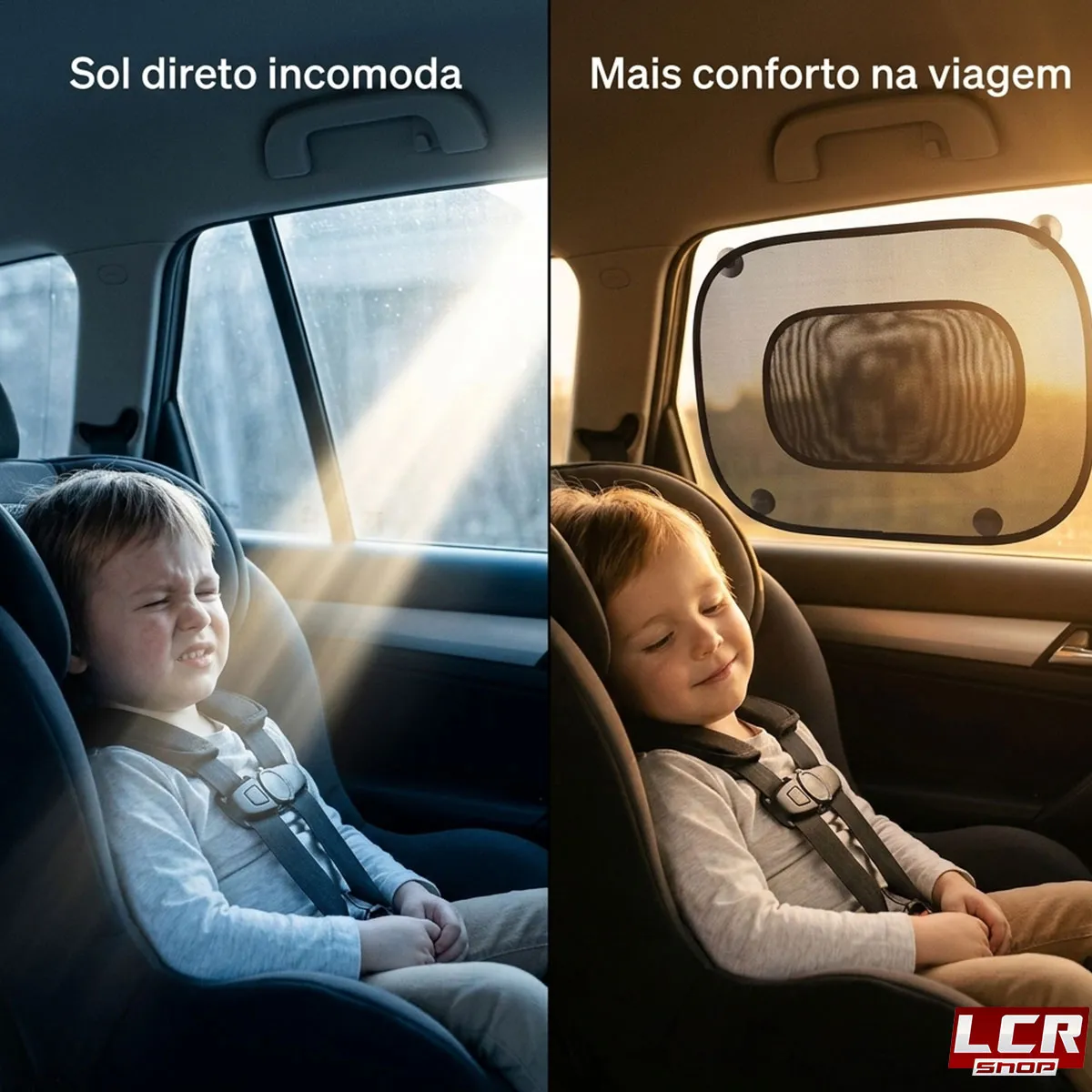 Capa Tela Protetor Solar Janela Carro Protecao Infantil Bebe
