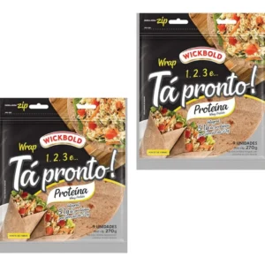 Tortilha Wrap Integral De Whey Protein Wickbold 270g 2 Unida