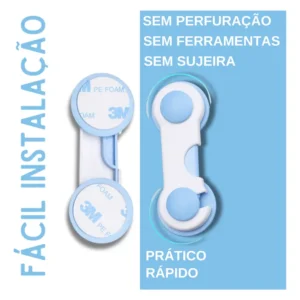 Kit 10 Trava De Gaveta Armário Porta Segurança Bebe Dualhome