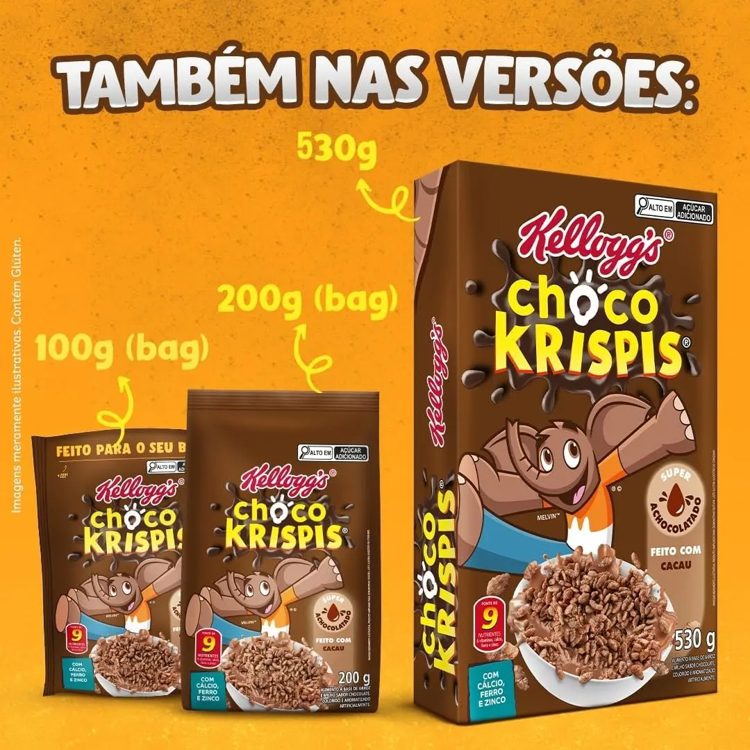 Cereal Choco Krispis Super Achocolatado 200g Kellogg's Chocolate - Imagem 2