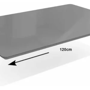 Tampo De Mesa Kappesberg Ta31 C/ Vidro 120 Cm Off White