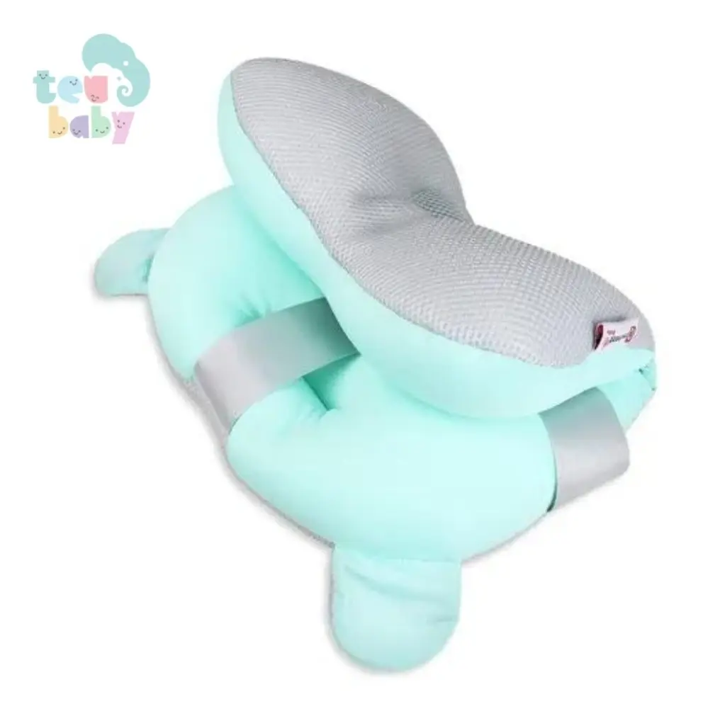Almofada De Banho Para Bebê Teu Baby Infantil Anatômica Cor Azul - Imagem 2