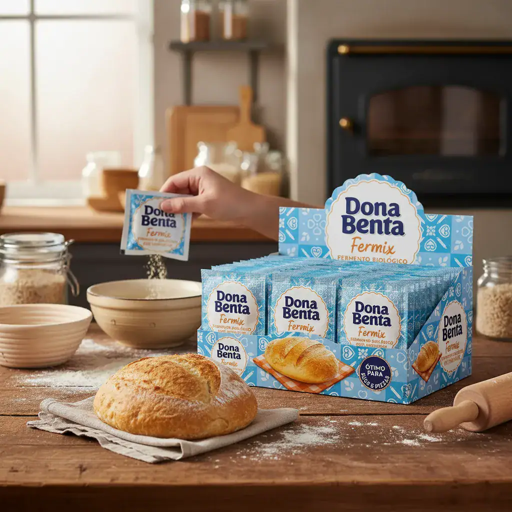 Fermento Biológico Fermix Dona Benta 10g Caixa C/ 66 Unidade - Imagem 2