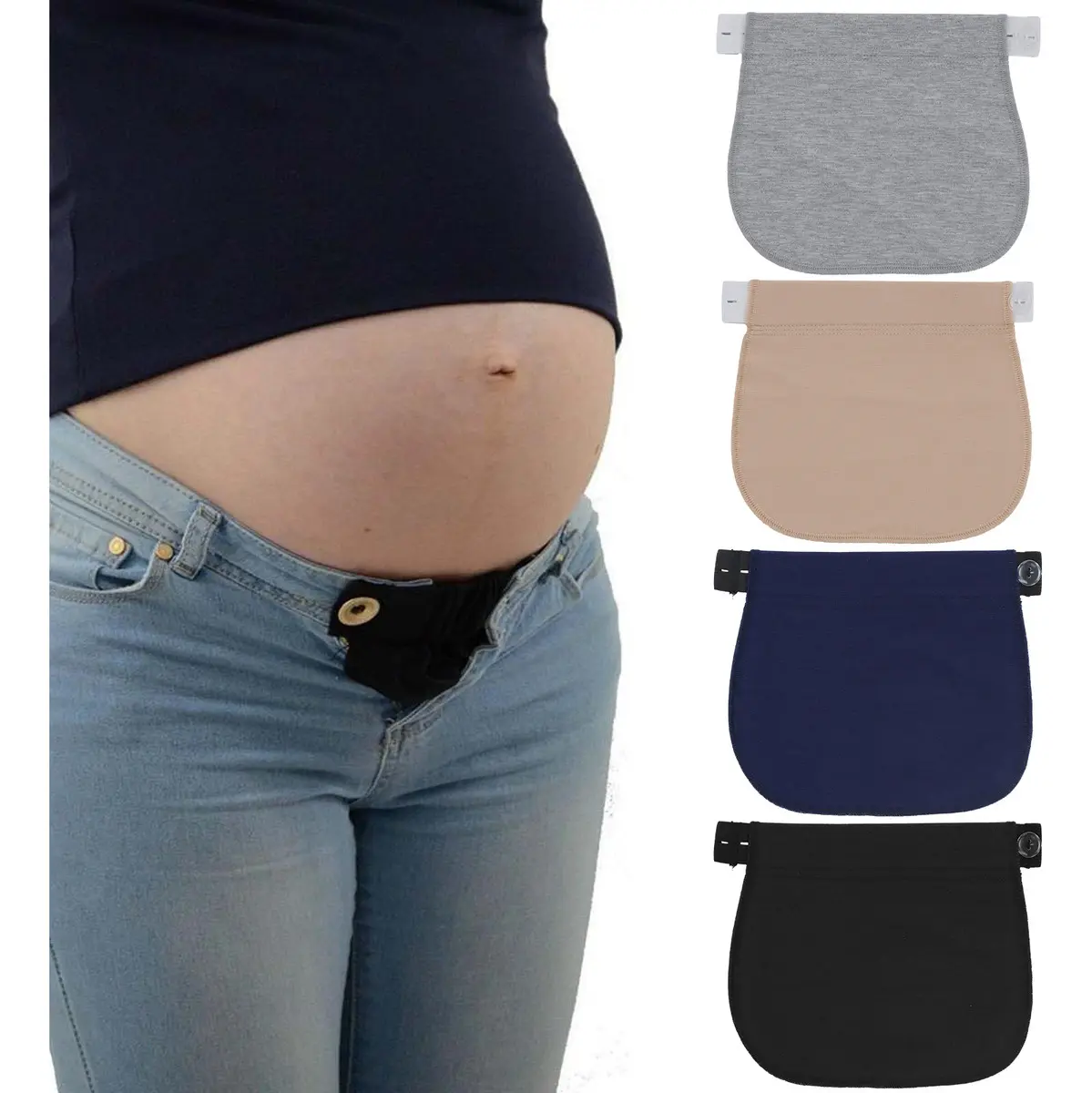 Conjunto De Extensores De Calças De Faixas De Maternidade `