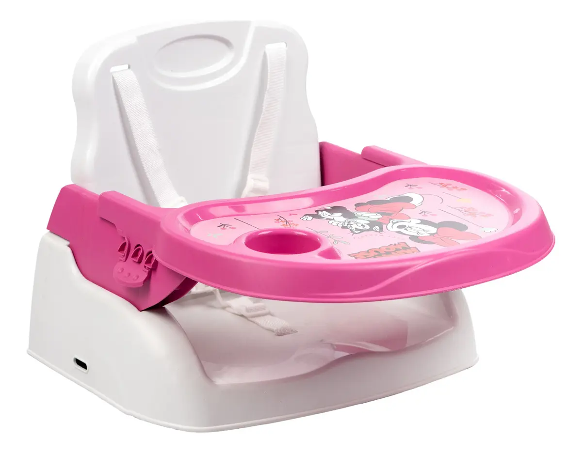 Disney Cadeira De Alimentação Portátil Booster Cadeirão Styll Baby Rosa - Minnie - Imagem 3