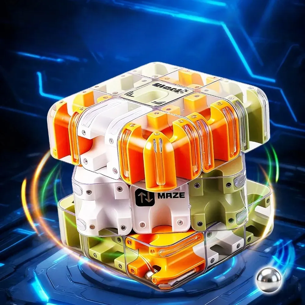 Cubo Labirinto 3d Brinquedo Antistress E Raciocínio - Imagem 3