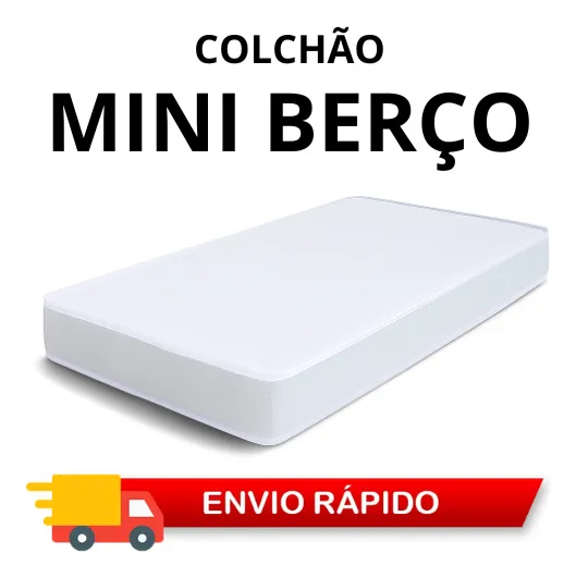 Colchão 90x60cm Berço Moisés Tampo Impermeável Antialérgico - Imagem 2