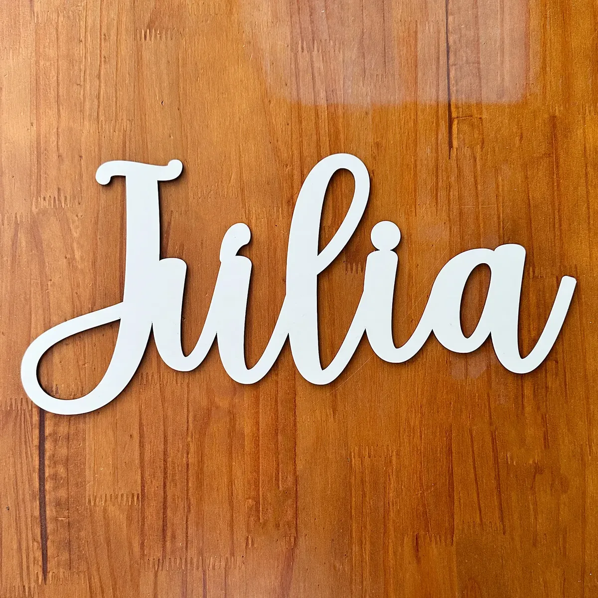 Nome De 40 Cm Personalizado Mdf Laminado Branco Enfeite