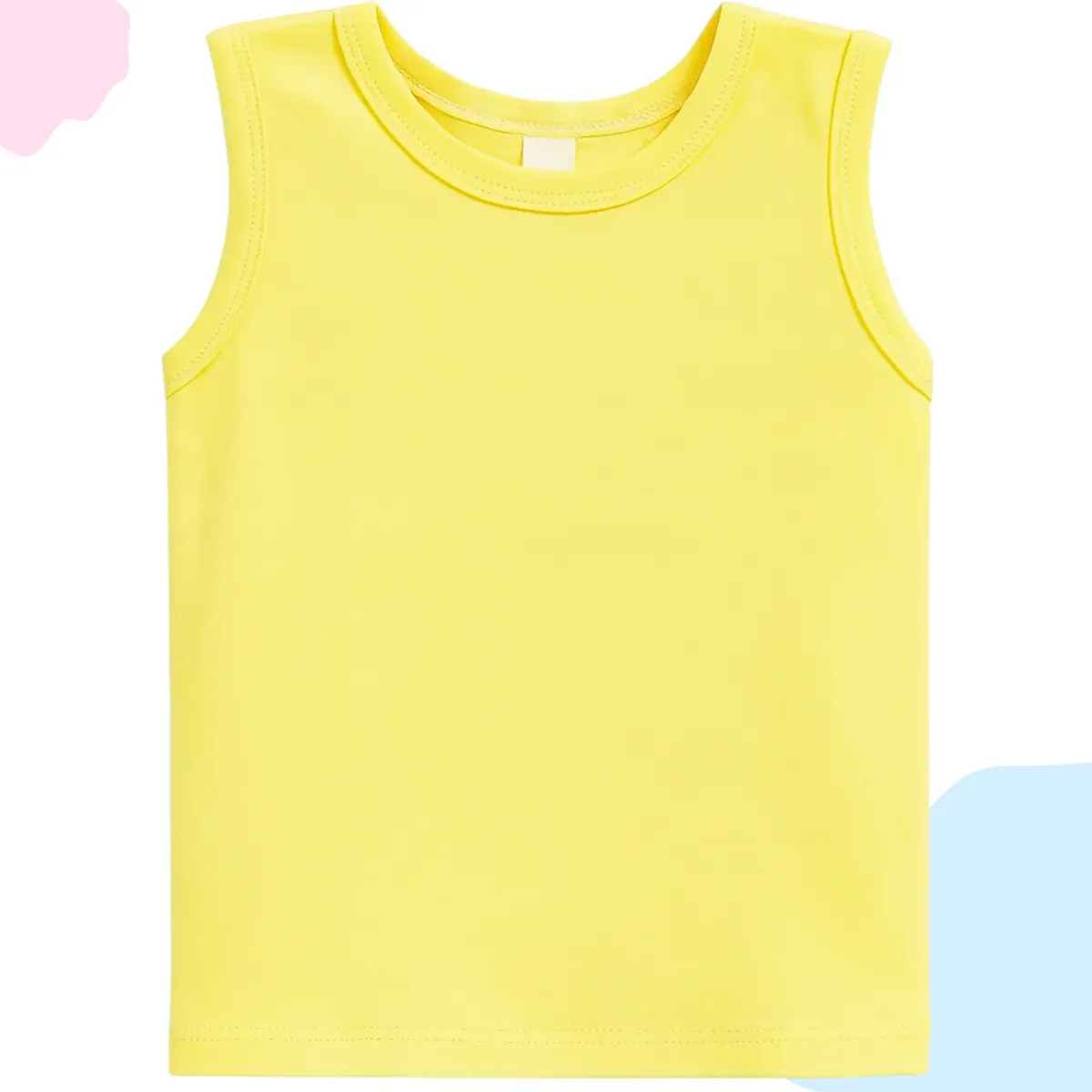 Kit 5 Regatas Camisetas Bebê Pijama Menino Menina - Imagem 6