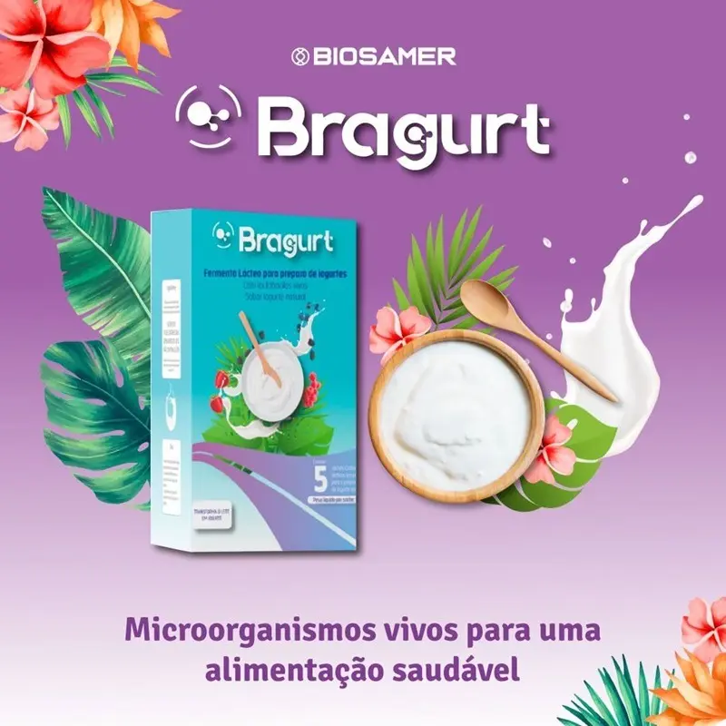 Bragurt Fermento Lácteo Para Preparo Do Iogurte 5 Litros