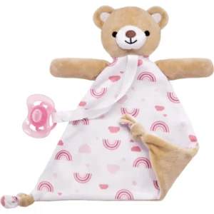 Buba, Ursinho Naninha Com Prendedor De Chupeta - Rosa