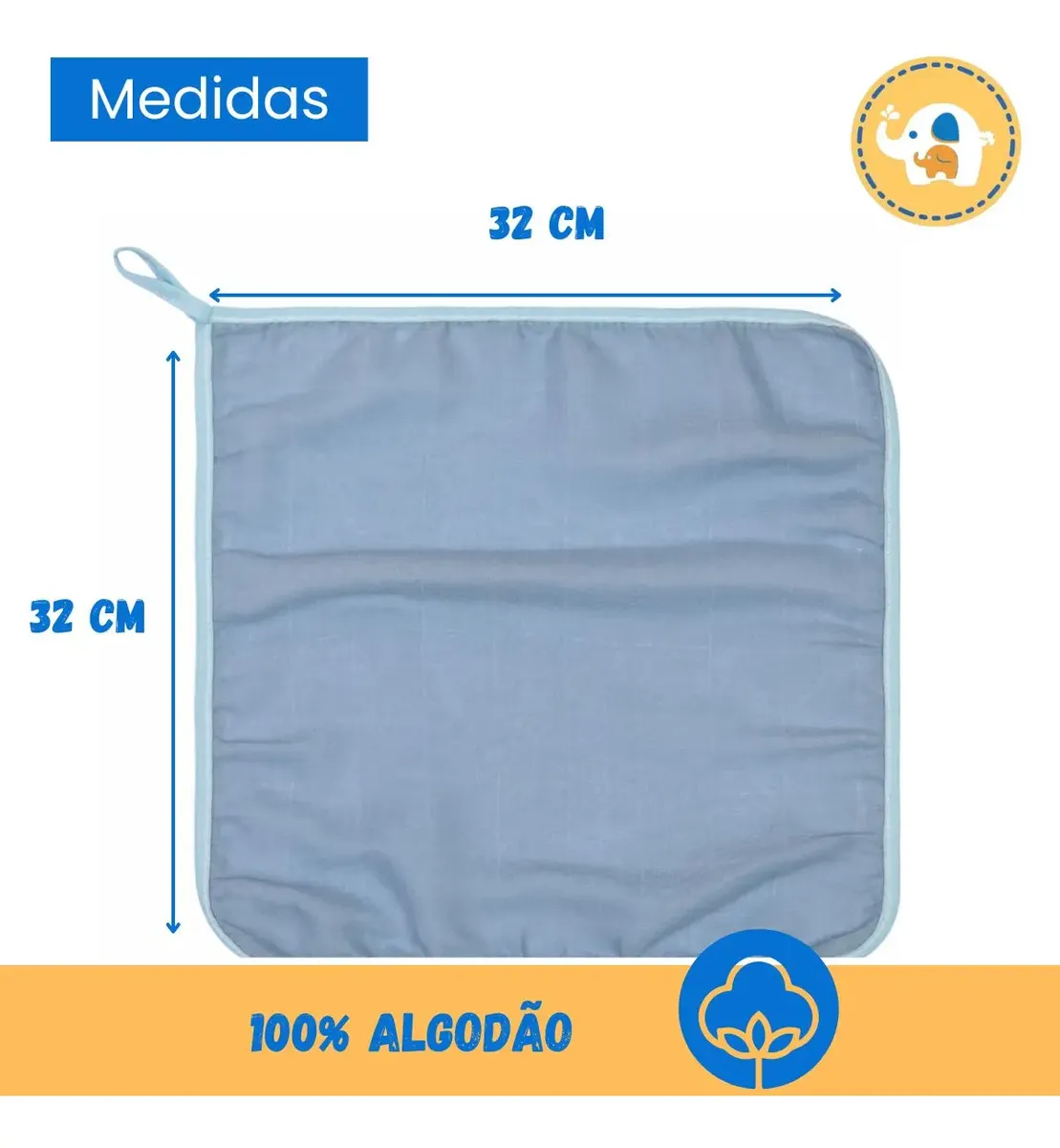 Kit Paninho De Boca Soft Bebe Com Prendedor Chupeta Menino - Imagem 4
