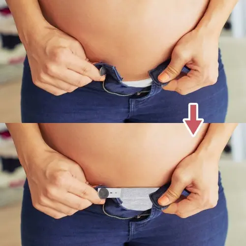 Conjunto De Extensores De Calças De Faixas De Maternidade ` - Imagem 6