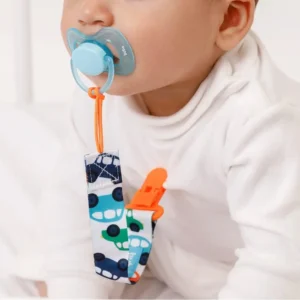 Prendedor De Chupeta Com Fecho Com Trava Carrinho Buba