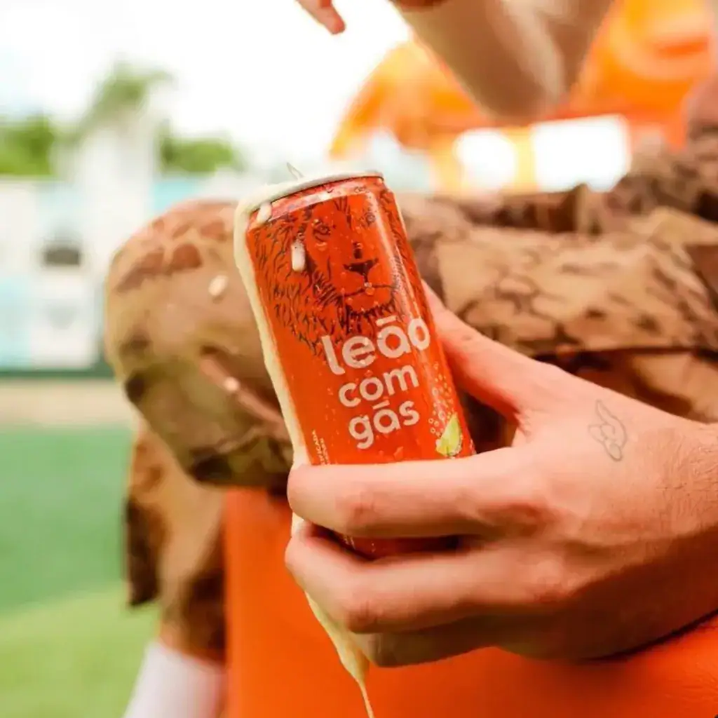 Kit 6 Chá Mate Leão Com Gás Sabor Limão Gelado 290ml Cada - Imagem 5