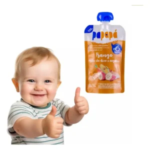 Kit 3x Papinha Papapá Frango Grão Vegetais Squeeze 120g