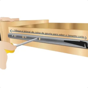 kit 4 pares Corrediça Telescópica 45cm Aço Zincado 20kg Para Gavetas Compra Segura Ekom
