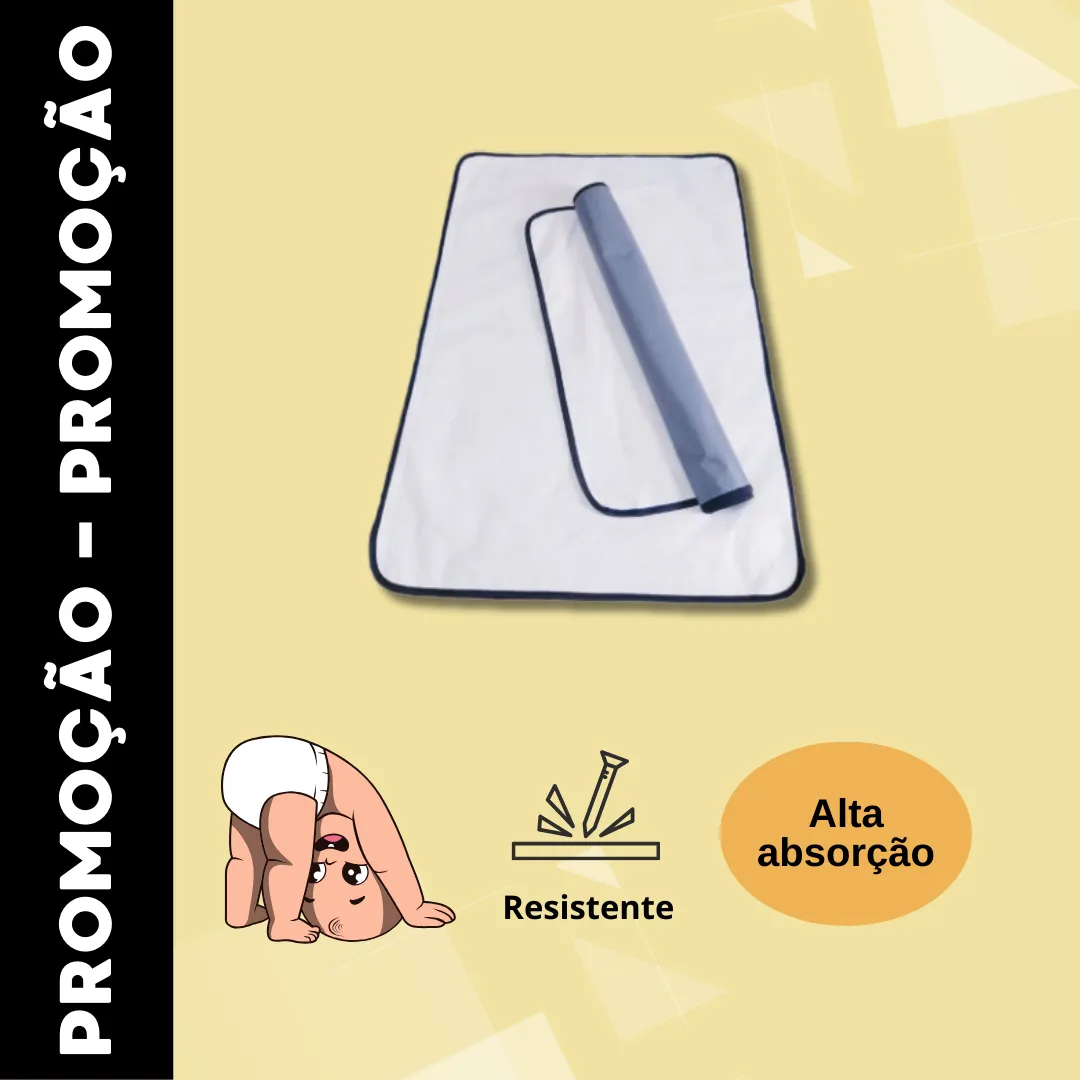 Trocador De Fraldas - Absorvente E Impermeável 100x70 - Rosa - Imagem 3