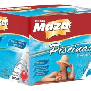 Kit Tinta Para Piscina Esmalte Pu Kit Maza - 4,5 Litros Azul Piscina