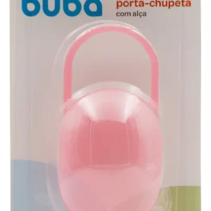 Porta Guarda Chupeta Bebê Infantil Protetor Estojo Buba Cor Rosa