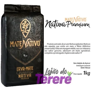 Erva De Chimarrão Mate Nativo Sabor Premium Orgânica 1kg