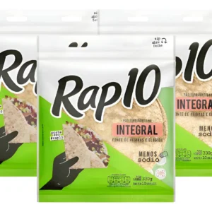 Kit Com 3 Tortilhas Integrais Rap10 10 Unidades 300g