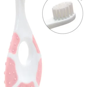 Escova De Dente Mordedor Primeiro Dentinhos 0 A 2 Anos Buba Cor Rosa