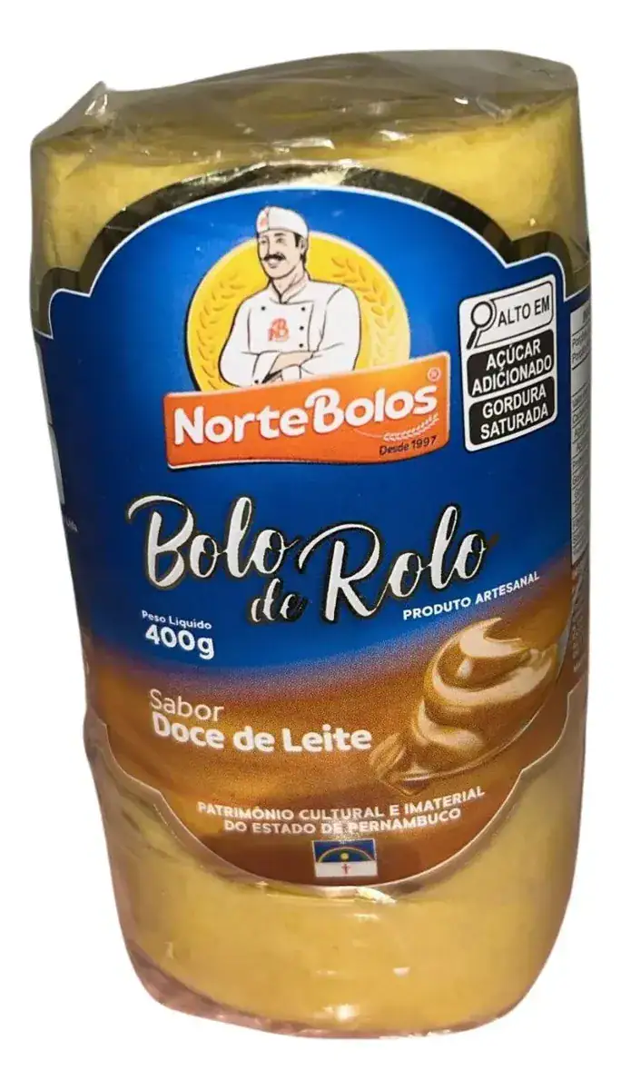 Bolo Rolo Recheado Doce De Leite Pernambucano Norte Bolos - Imagem 5