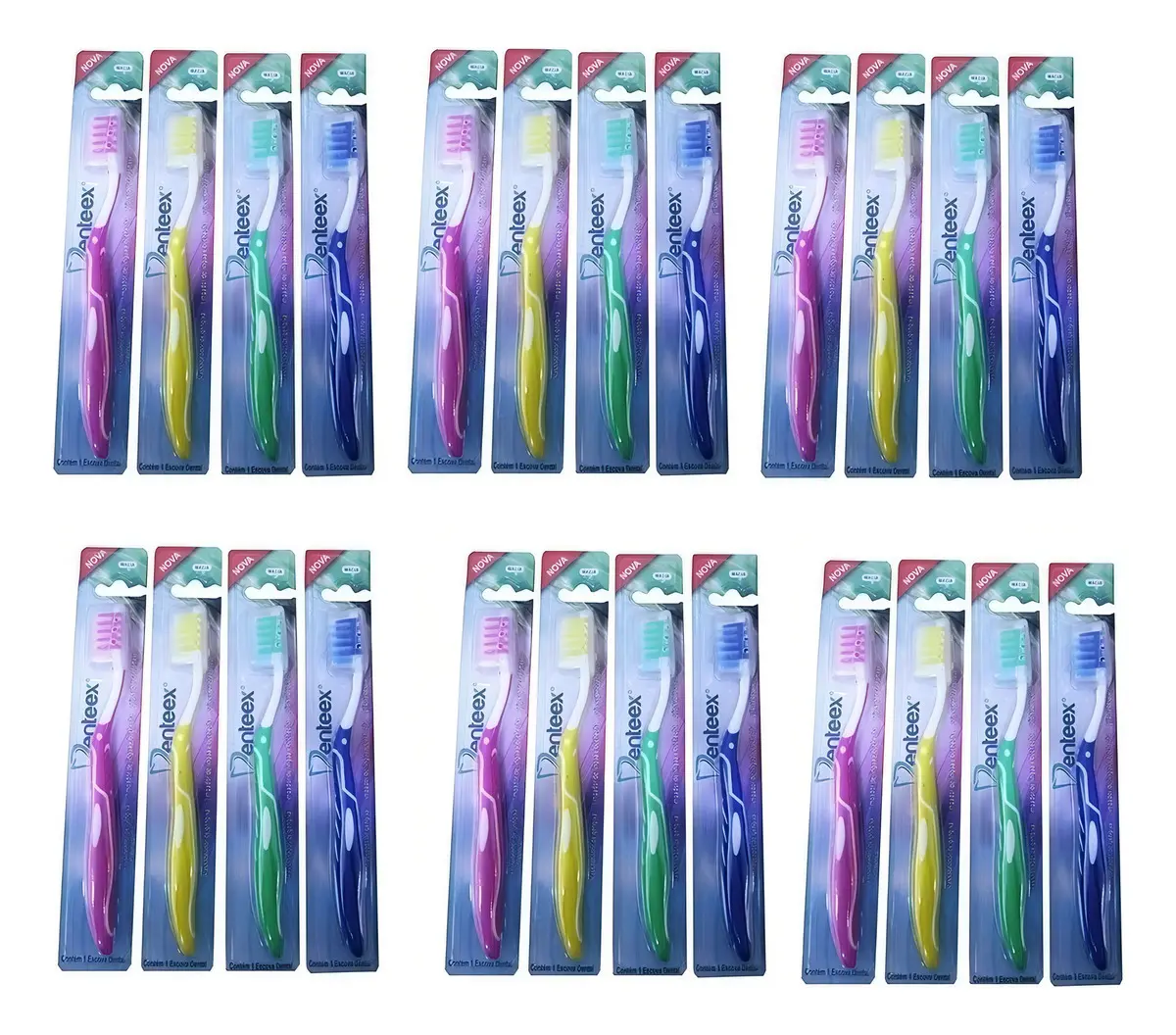 Kit C/50 Escovas De Dente Macia Adulto Dentista Atacado - Imagem 3