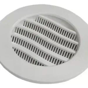 Kit 06 Grelha De Ventilação Com Tela Integrada 150mm Redonda