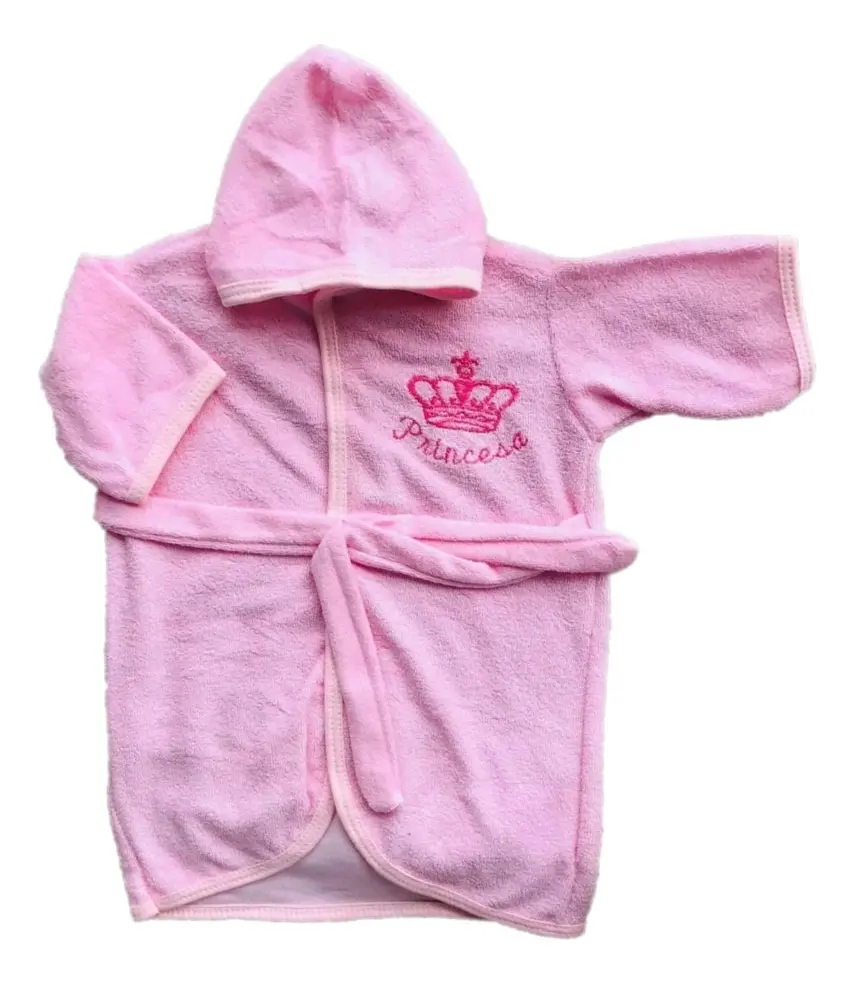 Roupão De Banho Bebê Infantil Menina Com Capuz Oferta Rn - Imagem 5