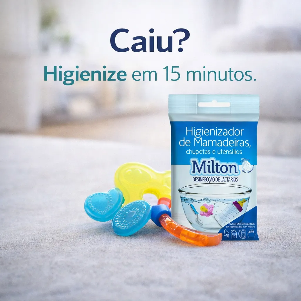 Kit 6 Cartelas Milton Desinfeccao Mamadeiras Chupeta 120un - Imagem 7