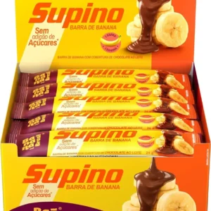 Barra Supino Frutas Zero Banana E Chocolate Ao Leite 20 Unidade 24g Banana Brasil