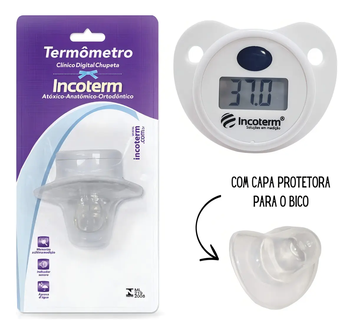 Termômetro Chupeta Digital Incoterm - Imagem 4