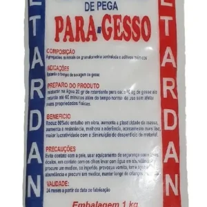 Retardante Granulado De Pega Em Pó Para Gesso 1 Kilo