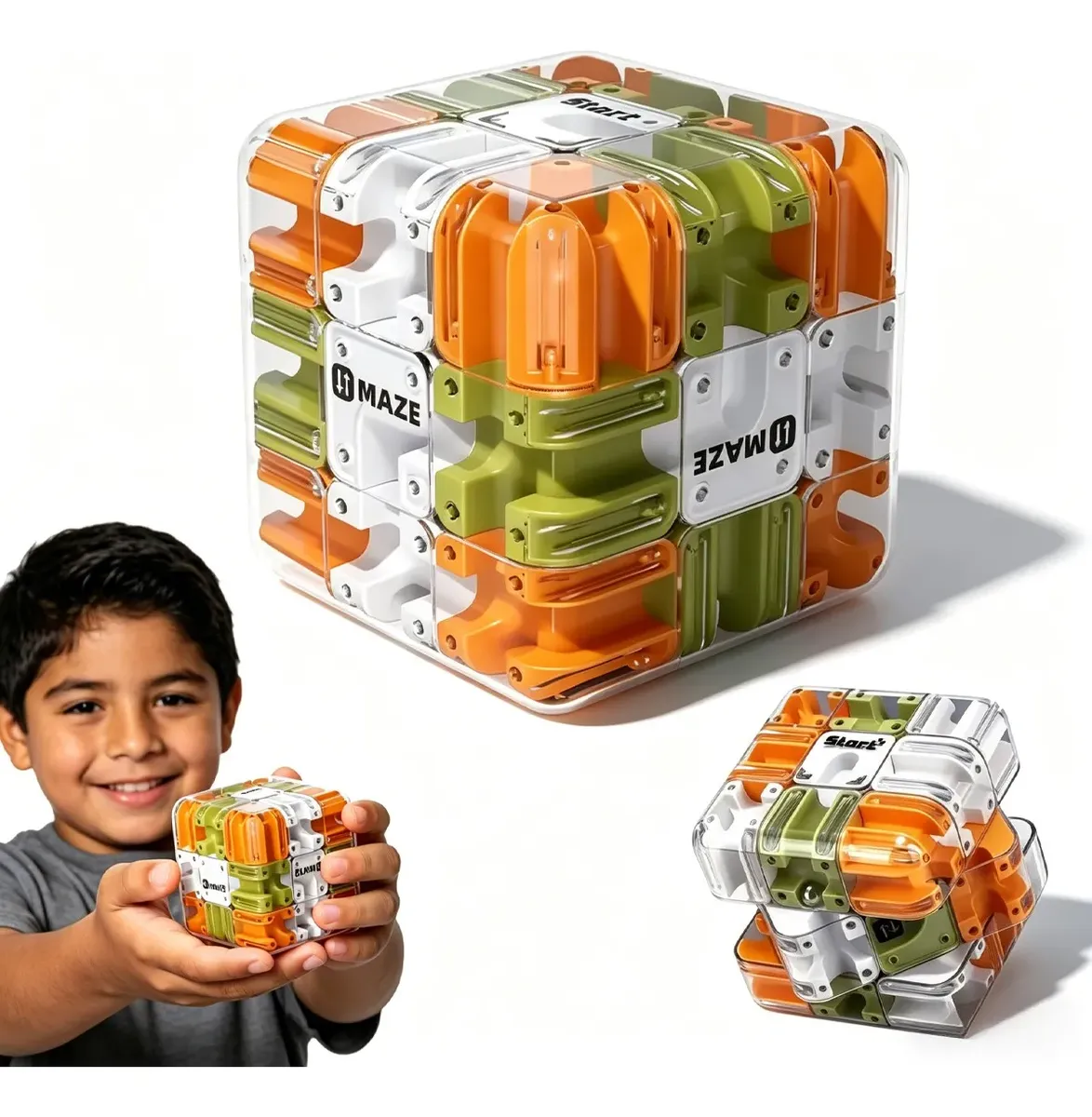 Cubo Labirinto 3d Brinquedo Antistress E Raciocínio - Imagem 5