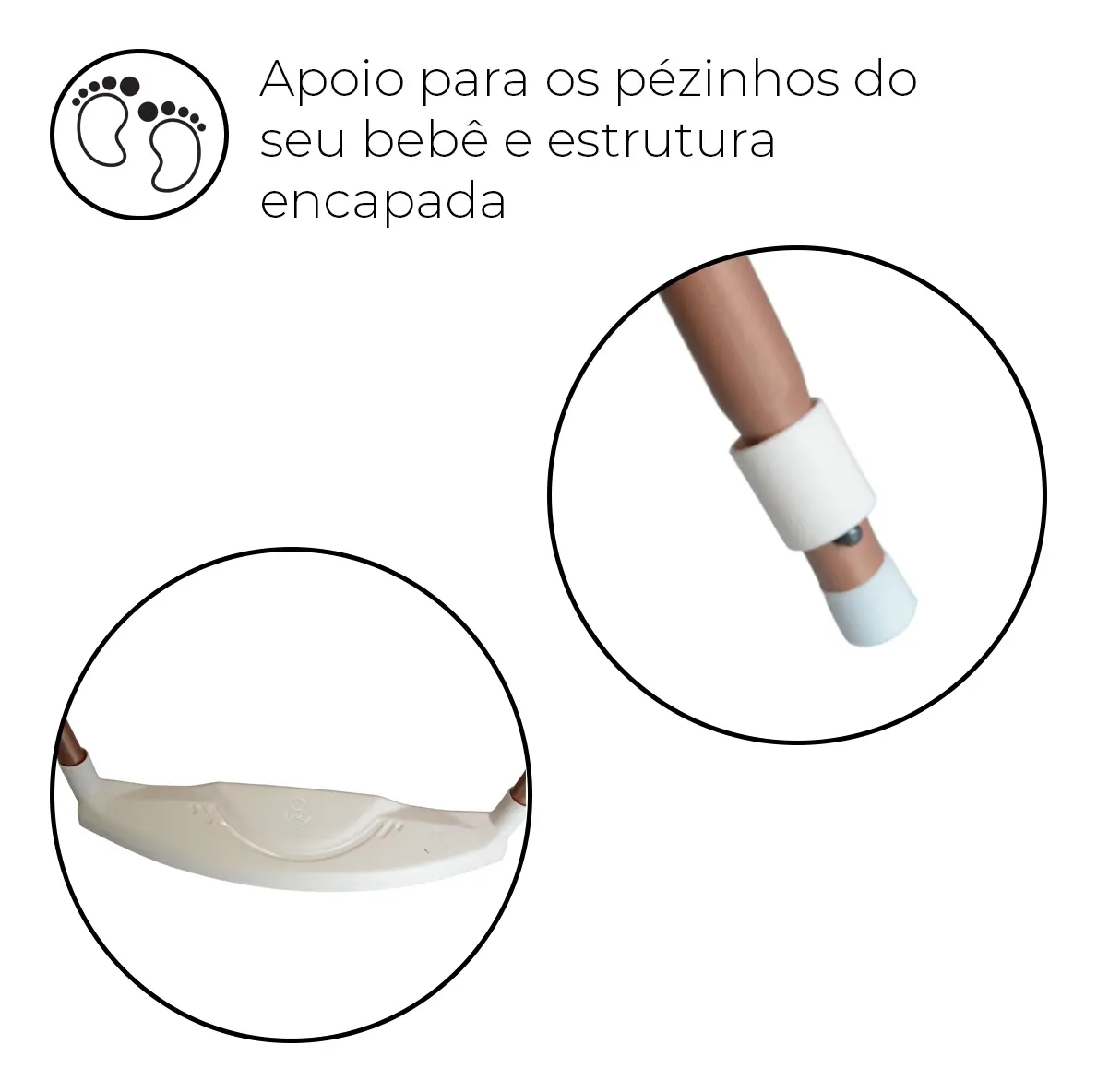 Cadeira alimentação menina rosa até 23kg compacta Galzerano cor rosa-claro - Imagem 6