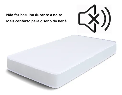 Colchão Antialérgico Berço Moisés 90x60cm Tampo Impermeável - Imagem 5