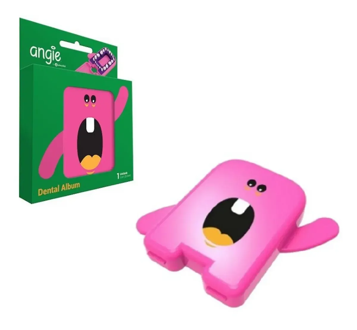 Porta Dentes Infantil Caixinha Dente De Leite Rosa Angie ® - Imagem 7