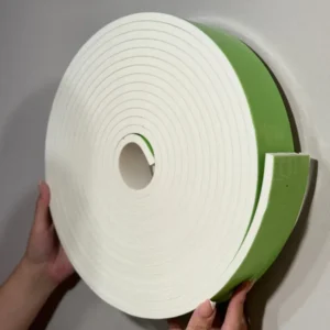 Rodateto Frisado Eva Branco Autocolante 10mm 7cm - 10 Metros