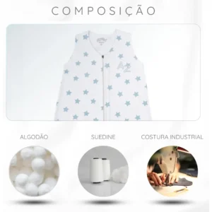 Casulo Saco De Dormir Bebe Menino Cobertor De Vestir Algodão